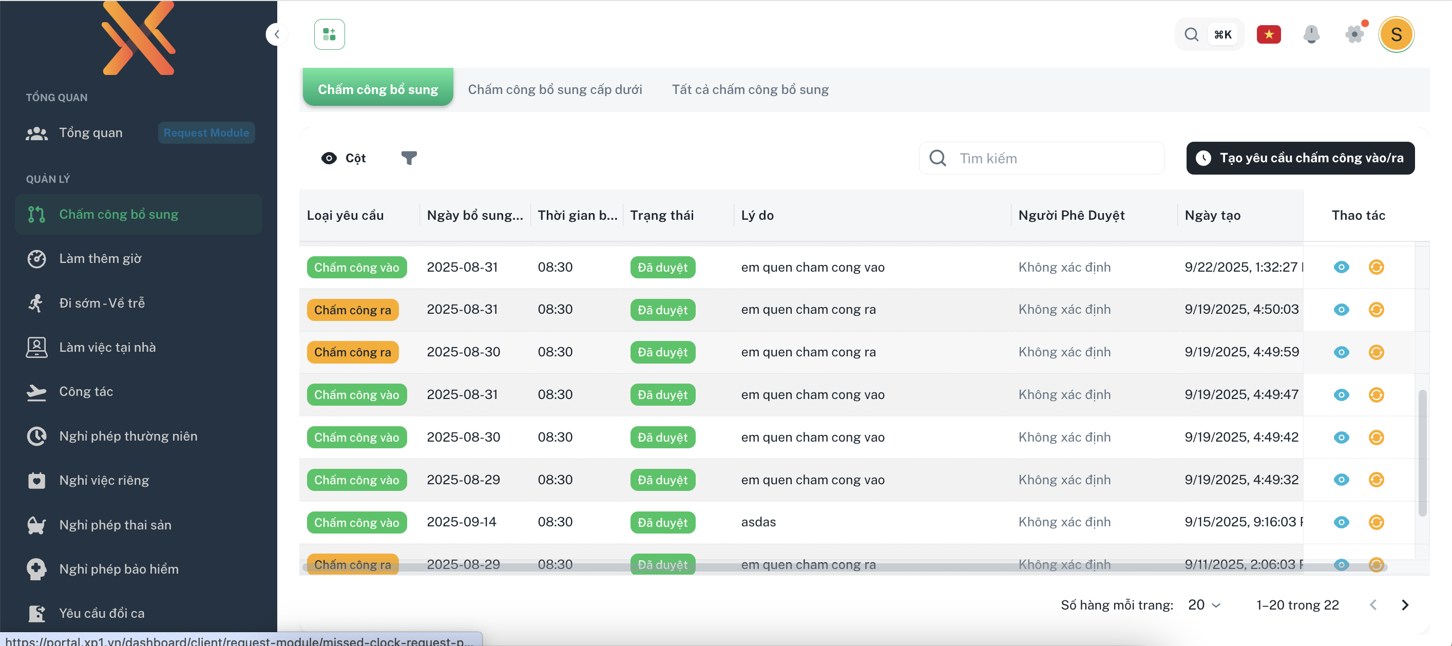 XP1 Dashboard Preview